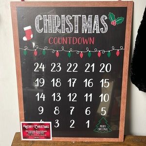 Wall hanging Christmas countdown calendar